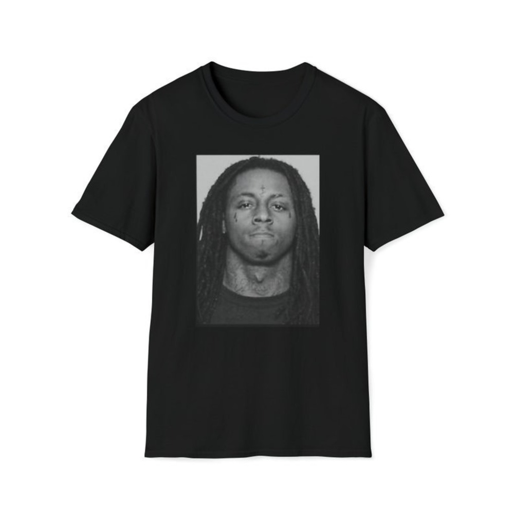 Lil Wayne Mugshot Tee Celebrity T-shirt Hip Hop Clothing For Him
